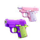 Pistola de plástico para crianças 12 x 8,5 cm Pequena pistola infantil Brinquedo leve para rapazes e raparigas Jogo de ação Brinquedo de aventura 2