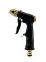 Pistola de riego metálica para manguera 14x9cm rociador ajustable boquilla de latón chorro de alta presión para riego lavado de coches 1