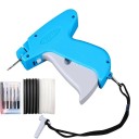 Pistola de splintagem com 6 agulhas, 500 pcs de agulhas plásticas pretas de 8 mm e 500 pcs de agulhas plásticas brancas de 8 mm 2