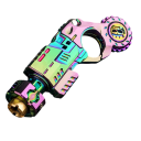 Pistola para niños con cartuchos 12 x 5 cm Aleación metálica Juguete infantil realista Tamaño compacto Diseño resistente Juego de policía y vaqueros 5