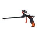 Pistolă pentru spumă PUR cu reglare a debitului Lungime 31 cm Plastic și aliaj Duza din cupru Negru și portocaliu Pentru etanșarea feronerie 1
