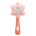 Pistola per bolle elettrica a forma di fiore 23 fori Plastica ABS 29,4 x 13 cm con 3x batterie AA Per bambini dai 3 anni per compleanni e gioco 5
