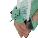 Pistola per graffettatura verde per unione efficace e rapida di materiali con aghi di plastica per uso domestico e professionale 2