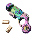 Pistole für Kinder mit Patronen 12 x 5 cm Metalllegierung Realistisches Spielzeug Kompakte Größe Robuste Ausführung Polizei-Cowboy-Spiel 2