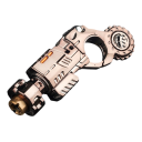 Pistole per bambini con proiettili 12 x 5 cm Lega metallica Giocattolo realistico Dimensioni compatte Design resistente Gioco di polizia 4