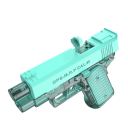 Pistole wodna dla dzieci M1911 styl 10 x 13 x 3 cm Plastikowa pistolet do spryskiwania Mała letnia zabawka na basen plażę ogród Gra wodna 2