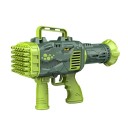 Pistolet à bulles dinosaure pour enfants 52 trous Pistolet à bulles électrique pour jeux en plein air, fêtes et mariages, cadeau pour enfants 4