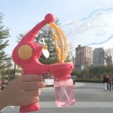 Pistolet à bulles électrique pour enfants ensemble en plastique sécurisé pour les enfants 24 x 17,5 x 8 cm rose ou bleu 3