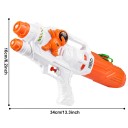 Pistolet à eau pour enfants avec astronaute 500 ml 34 × 16 cm avec double buse pour les jeux d'eau d'été en extérieur 4