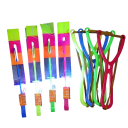 Pistolet à élastique LED lumineux avec hélicoptères volants 10 pcs 1