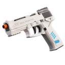Pistolet Airsoft Pistolet dziecięcy z 20 kulkami 6 pocisków Zasięg strzelecki 10 m Bezpieczna zabawka dla chłopców Plastikowy pistolet do użytku na zewnątrz i w domu 1