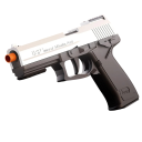 Pistolet Airsoft Pistolet dziecięcy z 20 kulkami 6 pocisków Zasięg strzelecki 10 m Bezpieczna zabawka dla chłopców Plastikowy pistolet 3
