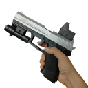 Pistolet Airsoft Pistolet dziecięcy z laserem 20 kulek 6 pocisków Zasięg strzelecki 10 m Pistolet plastikowy Bezpieczna zabawka dla chłopców 2
