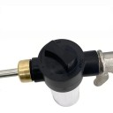 Pistolet de lavage haute pression avec réservoir à mousse Débit réglable Poignée en métal 36 cm Buse d'arrosage pour voiture jardin terrasse lavage de fenêtres 4