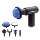 Pistolet de massage compact avec fonction de refroidissement et de chauffage, 6 modes de vitesse, 3 têtes de massage, chargement USB, soulagement efficace de la tension, 14 cm x 13 cm 1