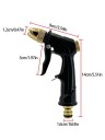 Pistolet de pulvérisation de jardin en métal sur tuyau 14x9cm pulvérisateur réglable buse en laiton jet haute pression pour arroser laver la voiture 3