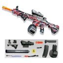 Pistolet électrique à billes de gel d'eau avec chargeur tambour et viseur laser Mitrailleuse automatique pour enfants à billes de gel 1