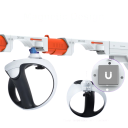 Pistolet VR magnétique pour Sony PlayStation VR2 Support pliable pour manette Sense pour jeux de tir Accessoire de réalité virtuelle 4