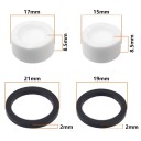 Pistone in ceramica per pinza freno bici 17 e 15 mm 8,5 mm altezza set di pistoni e guarnizioni per freni a disco manutenzione riparazione 3