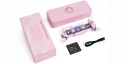 Pixel Clock with Speaker 28.3 x 4.7 x 9.7 cm Five LCD Displays WiFi and Bluetooth with App Control Pink For Gaming Desk or Decoration 2