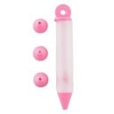 Pixul de decorare din silicon pentru coacere cu 2 duze 14,7 × 2,3 cm pentru decorarea fină a cremelor, glazurilor și ciocolatei 3