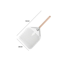 Pizza Shovel 30 x 70 cm Perforated Metal Shovel with Long Handle for Pizza in Oven or Grill Professional Kitchen Utensil 4