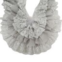 Pizzo in chiffon plissettato a tre strati 10 cm x 91 cm Tessuto decorativo per cucire Nastro decorativo per abbigliamento Accessori per matrimoni Progetti DIY Modifiche di moda 6