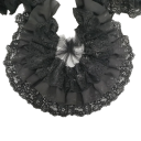 Pizzo in chiffon plissettato a tre strati 10 cm x 91 cm Tessuto decorativo per cucire Nastro decorativo per abbigliamento Accessori per matrimoni Progetti DIY Modifiche di moda 2