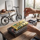 Placa BMS de Balanciamento JNFN S Bluetooth 4S 420 A Ponta 1050 A Terminais de Parafuso Para Li-ion LiFePO4 LTO e Na-ion Amarelo Para Bicicletas 3