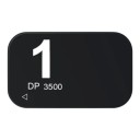 Placa de fósforo radiográfica dental intraoral sin imán tamaño 1, 24 × 40 mm, para escáner RTG digital, negra, para odontología 1
