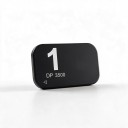 Placa de fósforo radiográfica dental intraoral sin imán tamaño 1, 24 × 40 mm, para escáner RTG digital, negra, para odontología 2