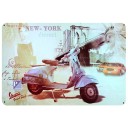 Placa de metal retro decorativa 22