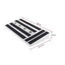 Placa de Pedais para Guitarra 50 x 25,2 x 6 cm Grande caixa robusta em PE para pedais de efeitos com velcro e chave de fendas Painel estável 3