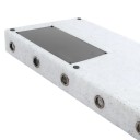 Placa de Pedais para Guitarra 50 x 25,2 x 6 cm Grande caixa robusta em PE para pedais de efeitos com velcro e chave de fendas Painel estável 4