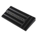 Placa de pedales para guitarra 50 x 25,2 x 6 cm Gran estuche robusto de PE para pedales de efectos con cinta y destornillador Panel estable 7