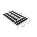 Placa de pedales para guitarra 50 x 25,2 x 6 cm Gran estuche robusto de PE para pedales de efectos con cinta y destornillador Panel estable 3