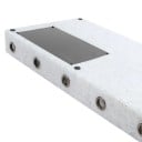 Placa de pedales para guitarra 50 x 25,2 x 6 cm Gran estuche robusto de PE para pedales de efectos con cinta y destornillador Panel estable 4