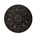 Placă de pendul din lemn 15 cm Placă de divinare lună și stele Unelte spirituale pentru ghicirea cu pendul Decor esoteric 1