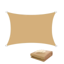 Placă de umbrire impermeabilă 400x400 cm din poliester pentru grădină, terasă, balcon, piscină, plajă, cort, umbrelă, camping exterior 9