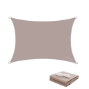Placă de umbrire impermeabilă 400x400 cm din poliester pentru grădină, terasă, balcon, piscină, plajă, cort, umbrelă, camping exterior 8