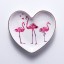 Placă decorativă de flamingo 1