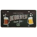 Placa decorativa em metal 21