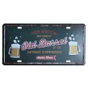 Placa decorativa em metal 22