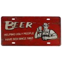 Placa decorativa em metal 9