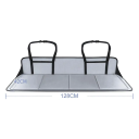 Placă extensibilă pentru portbagaj auto 42 x 128 cm Platformă din flanel cu scaunele rabatate Curele de prindere Sac de depozitare 2