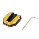 Placă extinsă universală pentru suportul lateral al motocicletei CNC din aluminiu, suport pentru picior colorat 50x50 mm 12