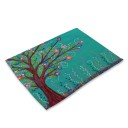 Place Mat with Painted Plants 2