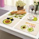 Placemat met avocado-thema 1