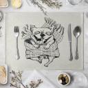 Placemats with Cartoon Dog Design 3