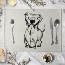 Placemats with Cartoon Dog Design 10